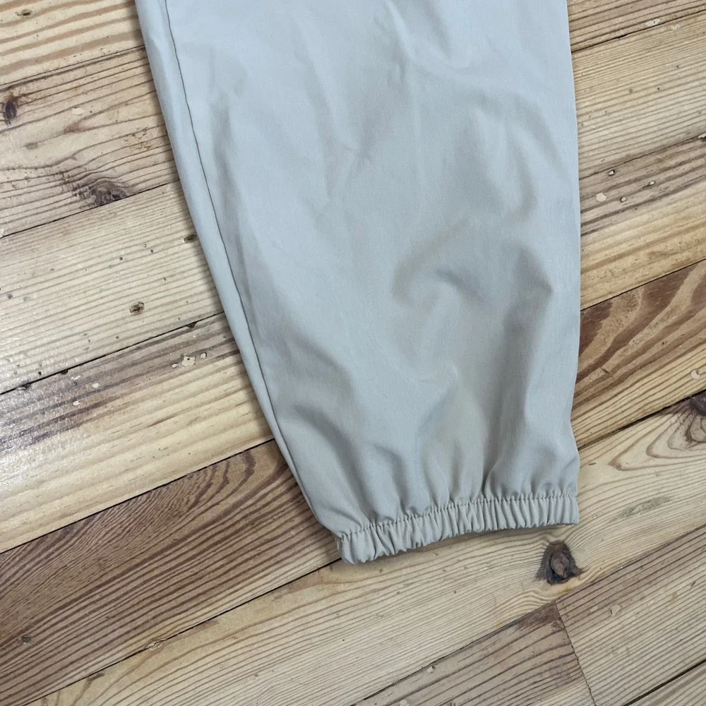 New Balance Mens XL Tan Beige Track Pants Joggers Reflective Perforated light